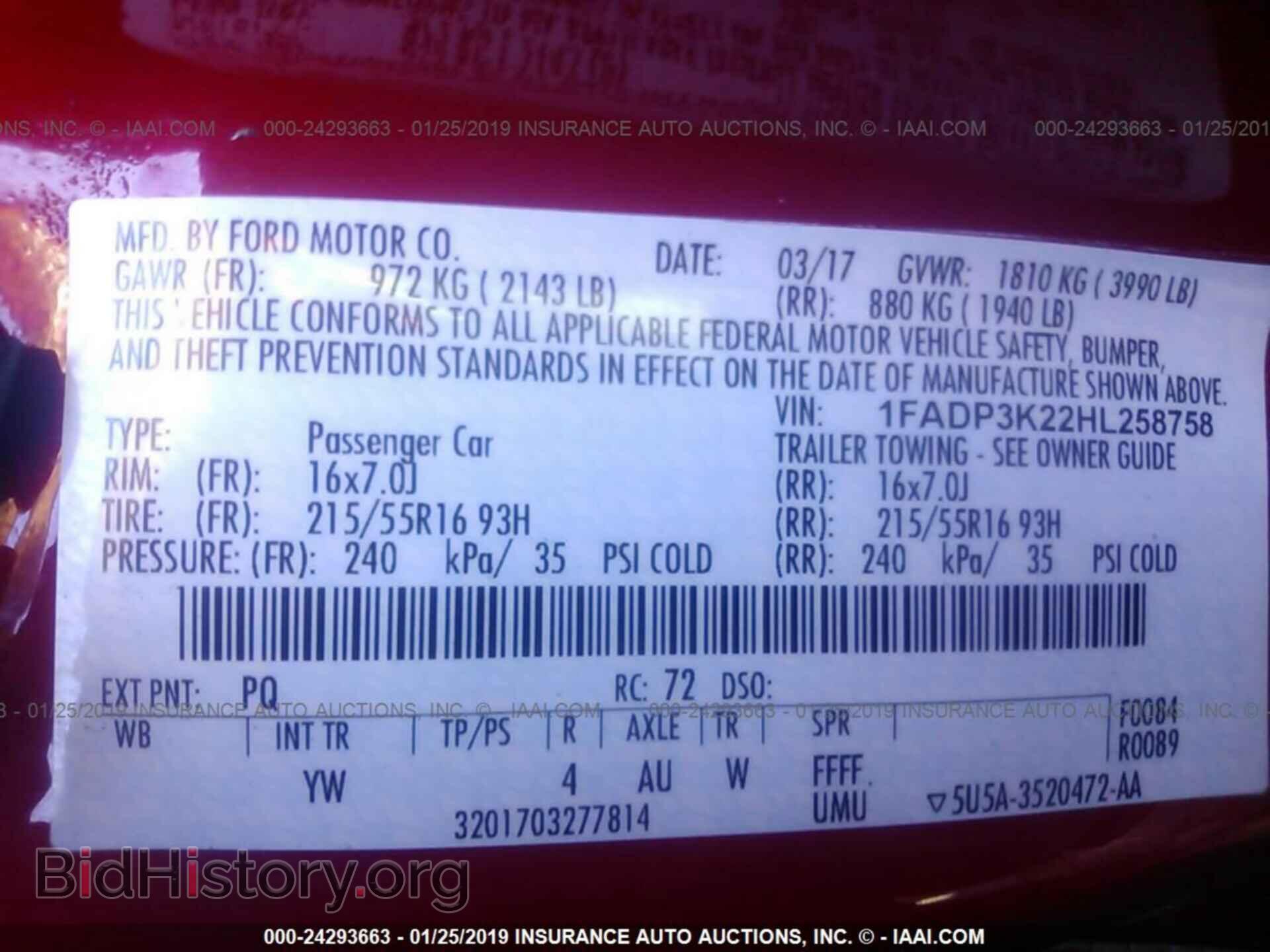 2017 FORD FOCUS - VIN: 1FADP3K22HL258758 - Photo 9