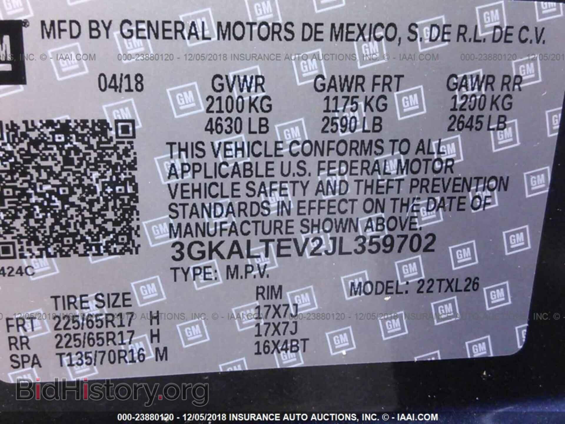 2018 GMC TERRAIN - VIN: 3GKALTEV2JL359702 - Photo 9