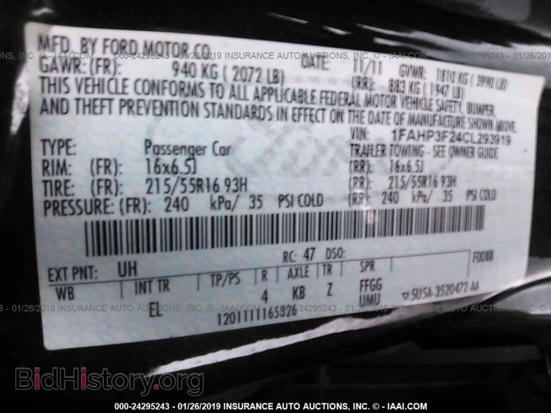 2012 FORD FOCUS - VIN: 1FAHP3F24CL293919 - Photo 9
