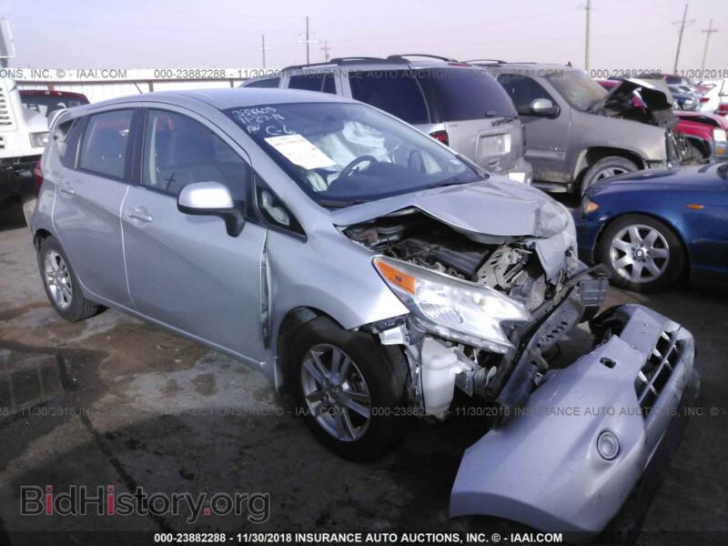 2014 Nissan VERSA NOTE (VIN 3N1CE2CP6EL375732) — photo 1 of 10, IAAI, damage: hail