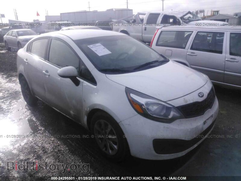 2014 Kia RIO LX (VIN KNADM4A36E6340308) — фото 1 из 10, IAAI, повреждение: левый бок