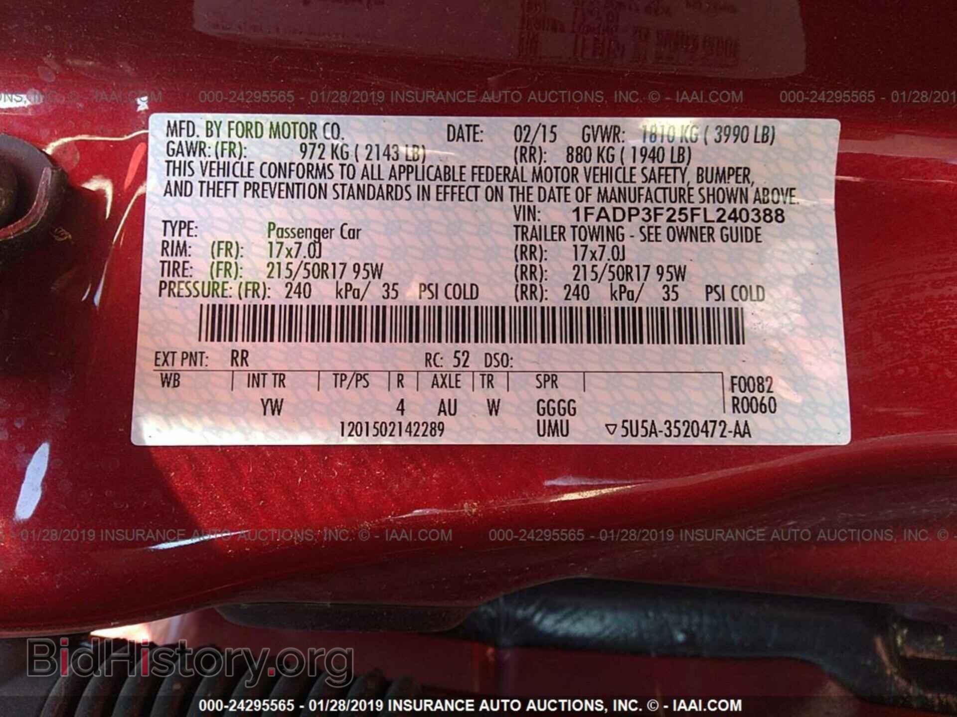 2015 FORD FOCUS - VIN: 1FADP3F25FL240388 - Photo 9
