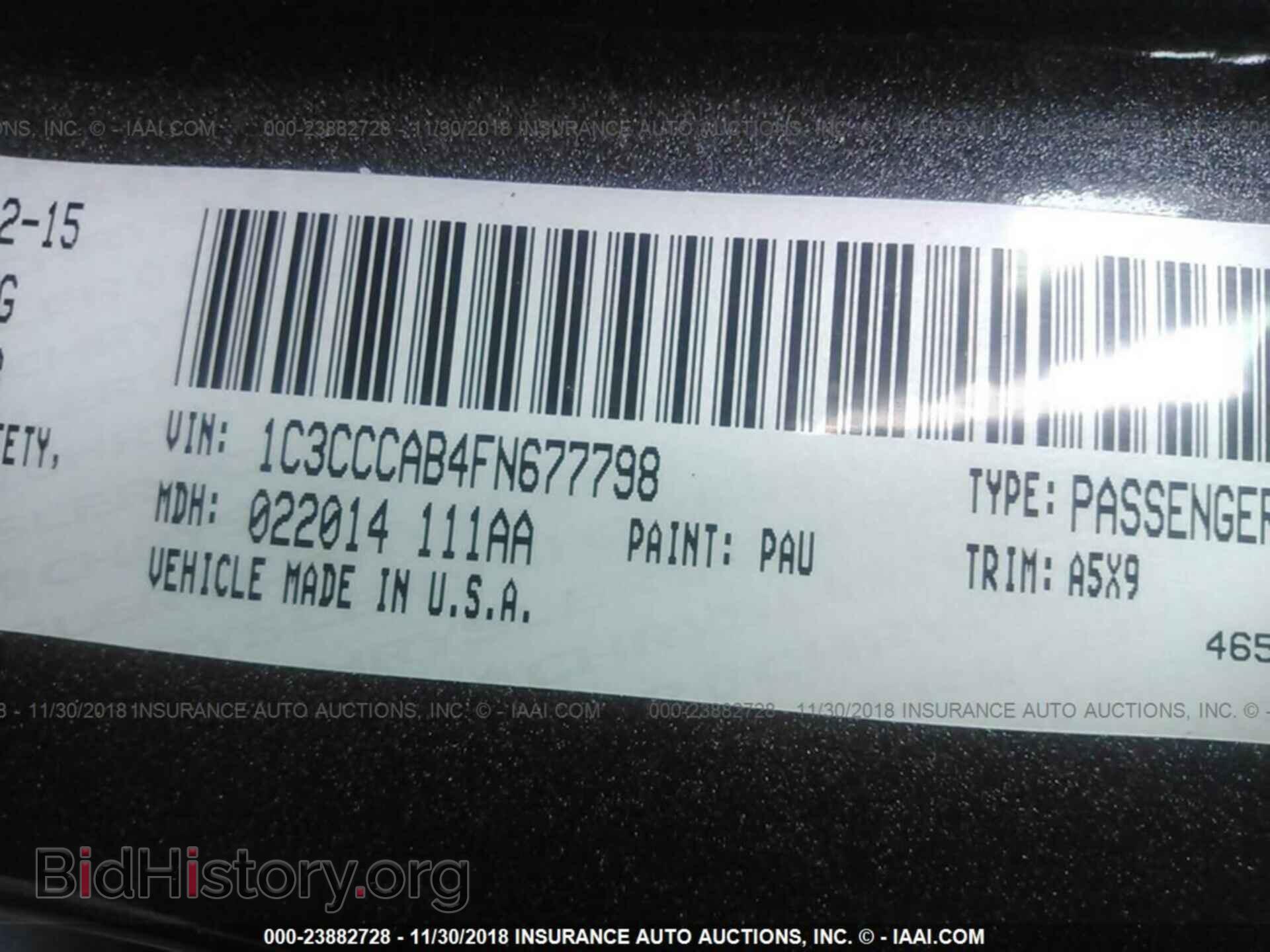 2015 CHRYSLER 200 - VIN: 1C3CCCAB4FN677798 - Photo 9