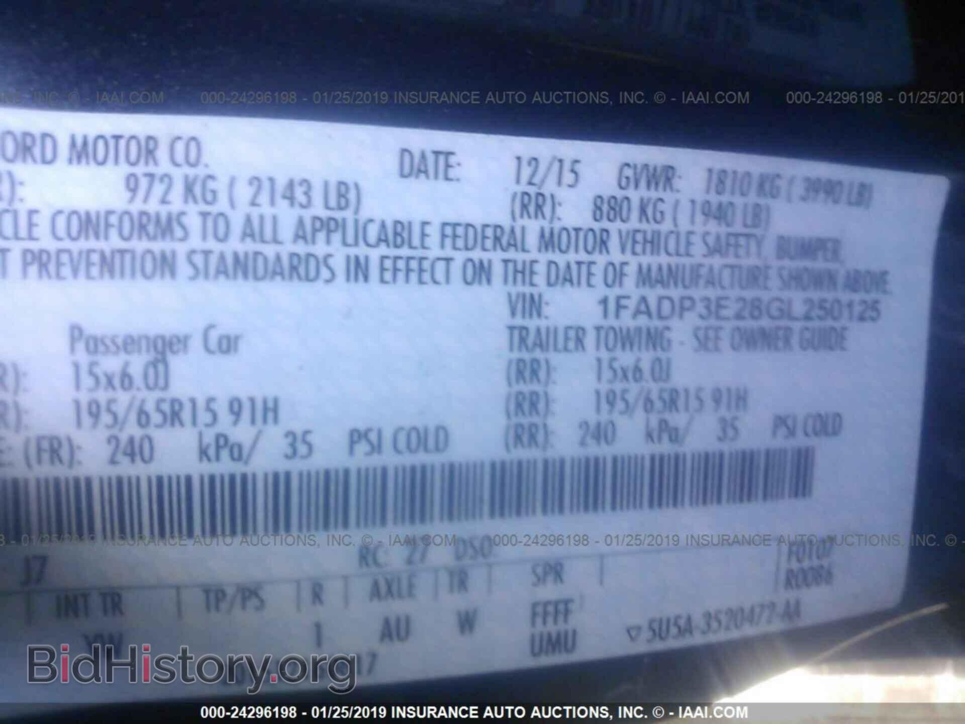 2016 FORD FOCUS - VIN: 1FADP3E28GL250125 - Photo 9