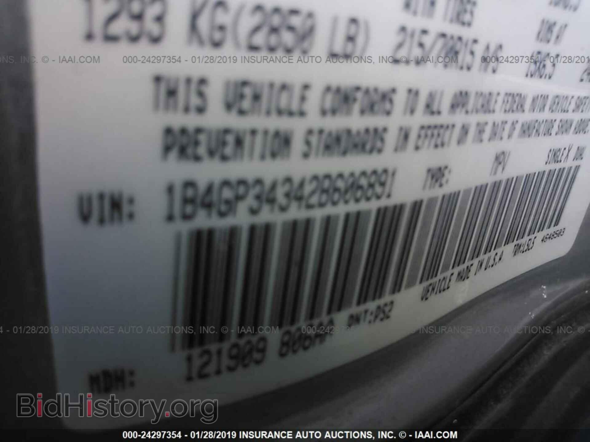 2002 DODGE GRAND CARAVAN - VIN: 1B4GP34342B606891 - Photo 9