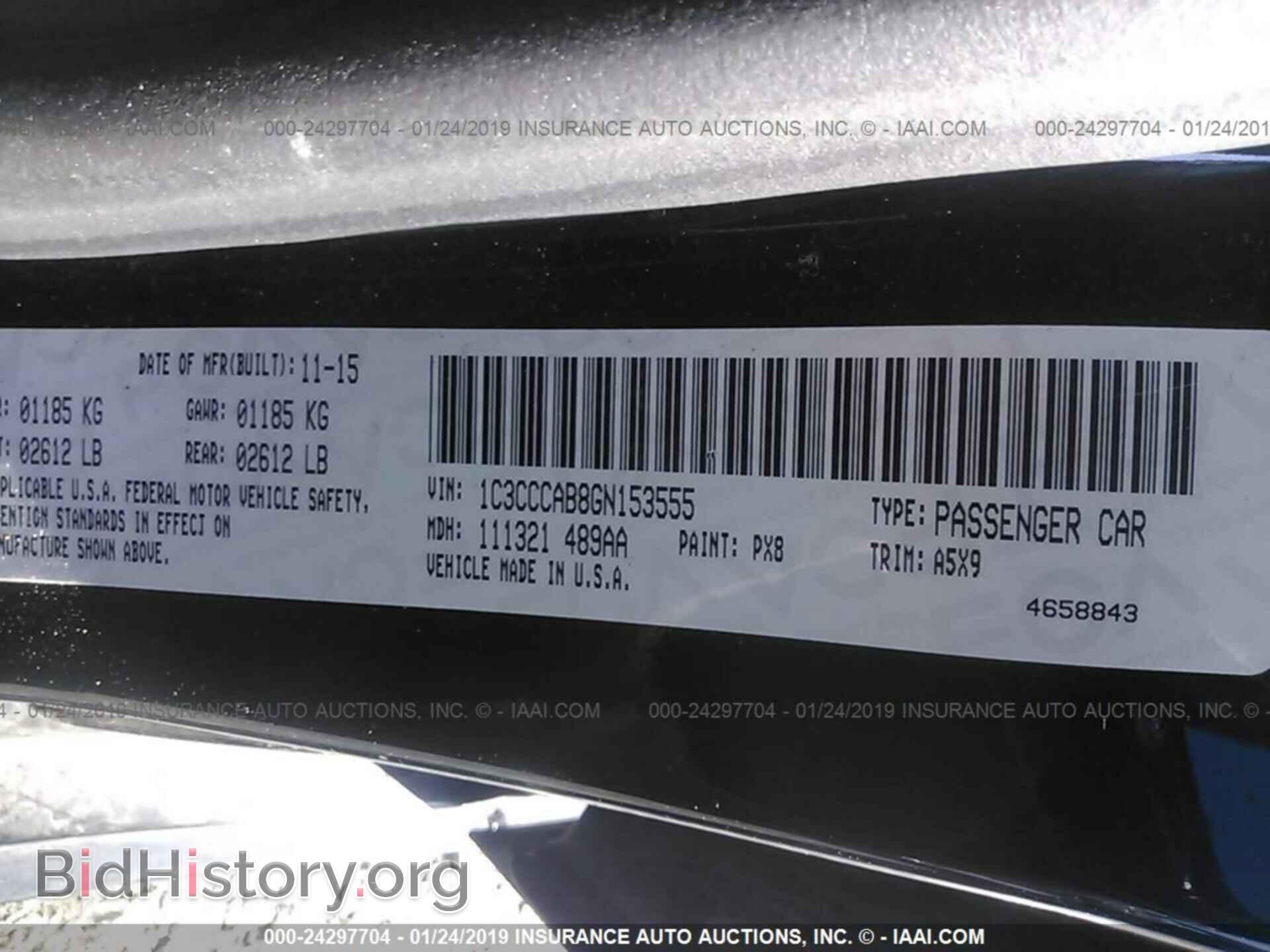 2016 CHRYSLER 200 - VIN: 1C3CCCAB8GN153555 - Photo 9
