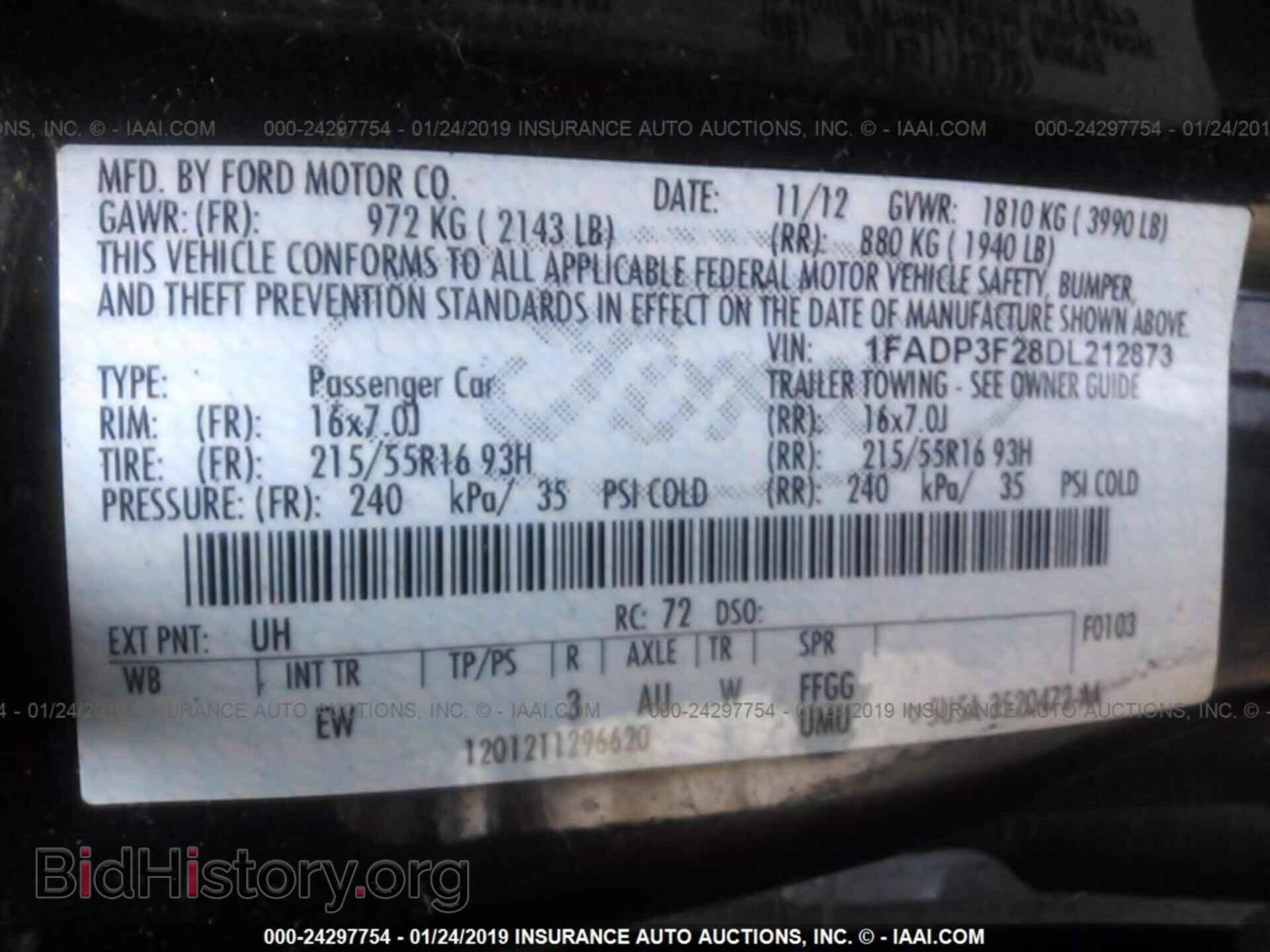 2013 FORD FOCUS - VIN: 1FADP3F28DL212873 - Photo 9