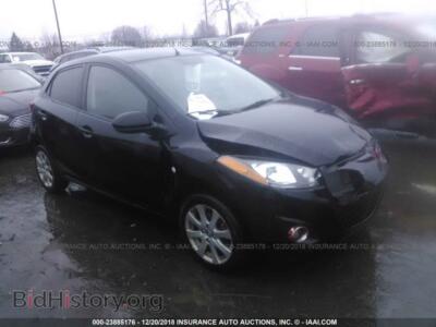 2011 Mazda MAZDA2, black — VIN JM1DE1HY2B0109551, IAAI