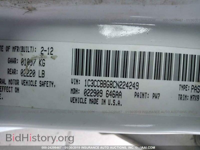 2012 Chrysler 200 (VIN 1C3CCBBG8CN224249) — photo 9 of 10