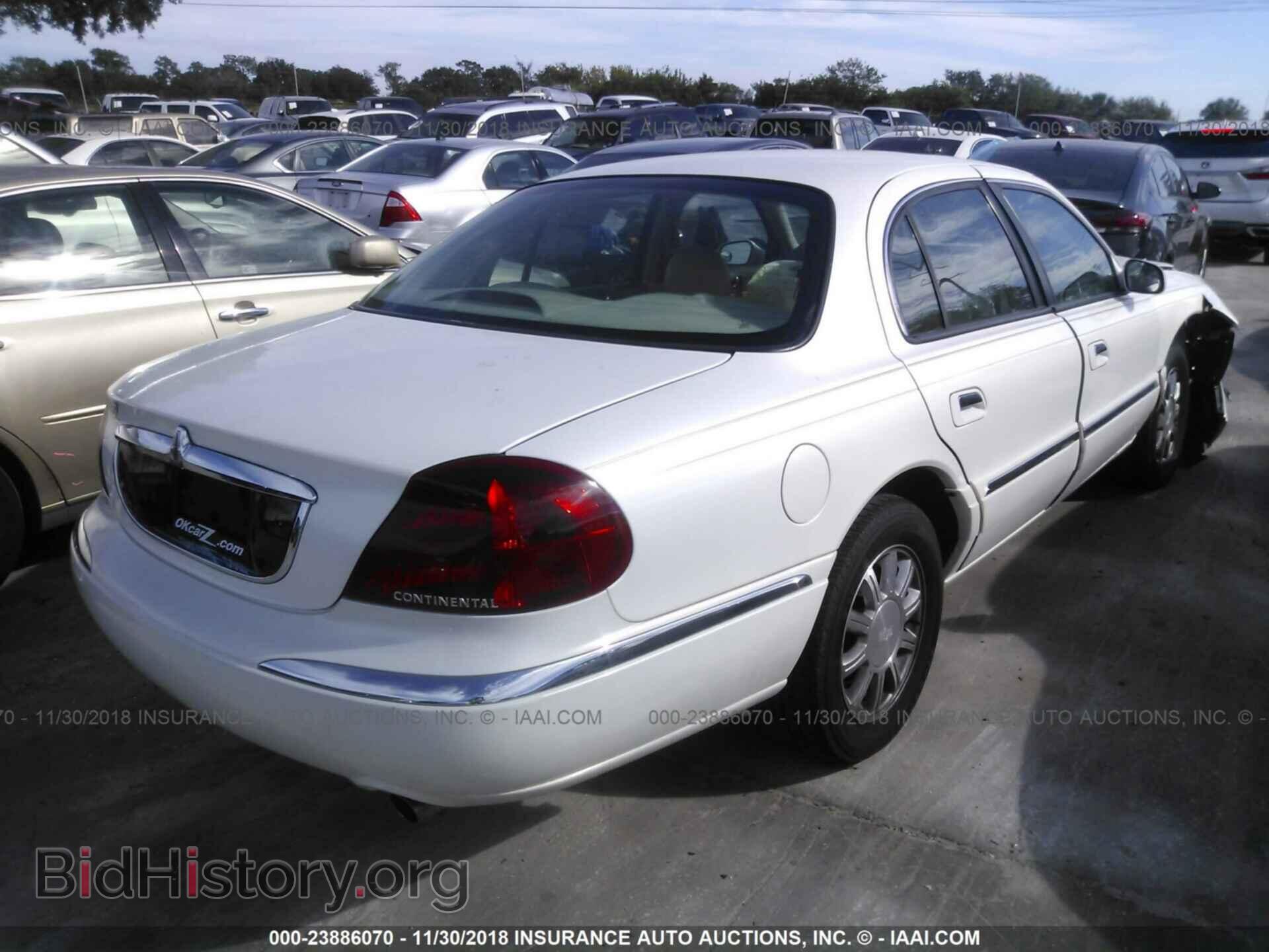 2002 LINCOLN CONTINENTAL - VIN: 1LNHM97V02Y699871 - Фото 4