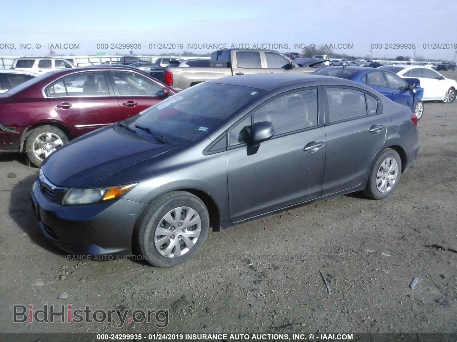 2012 HONDA CIVIC - VIN: 2HGFB2F55CH504600 - Фото 2