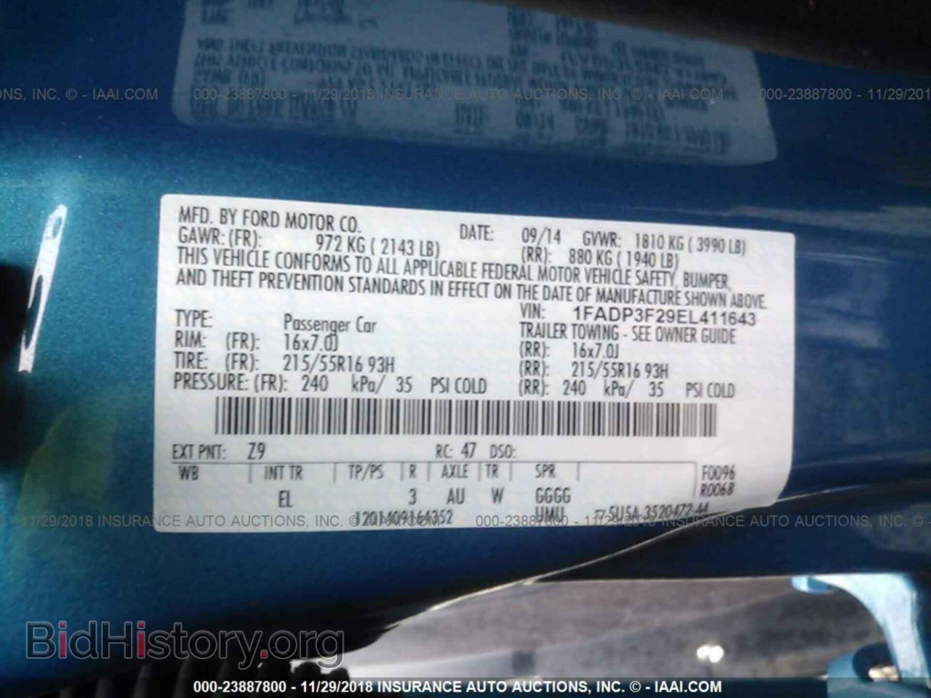 2014 FORD FOCUS - VIN: 1FADP3F29EL411643 - Photo 9