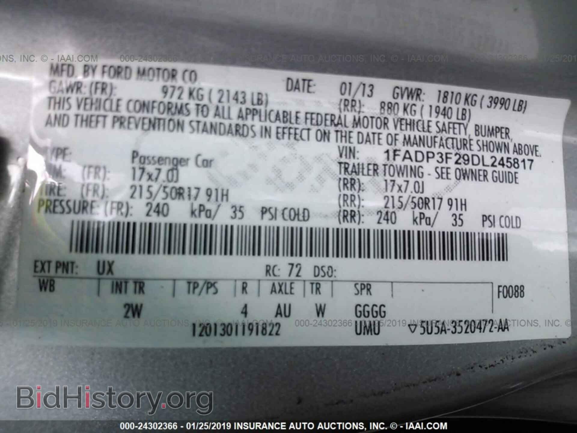 2013 FORD FOCUS - VIN: 1FADP3F29DL245817 - Photo 9