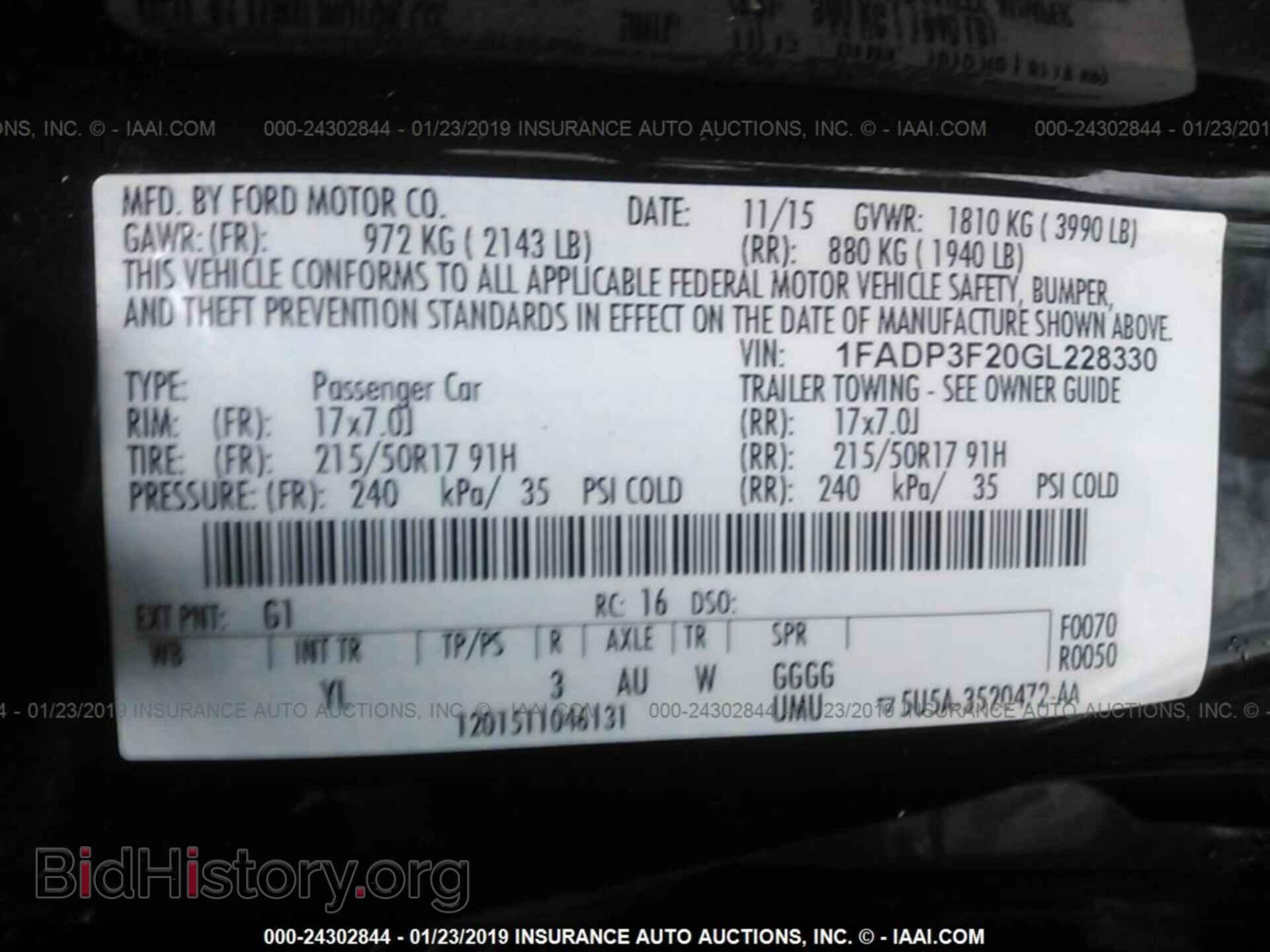 2016 FORD FOCUS - VIN: 1FADP3F20GL228330 - Photo 9