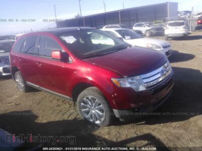 2007 Ford EDGE, красный — VIN 2FMDK39C47BA96696, IAAI