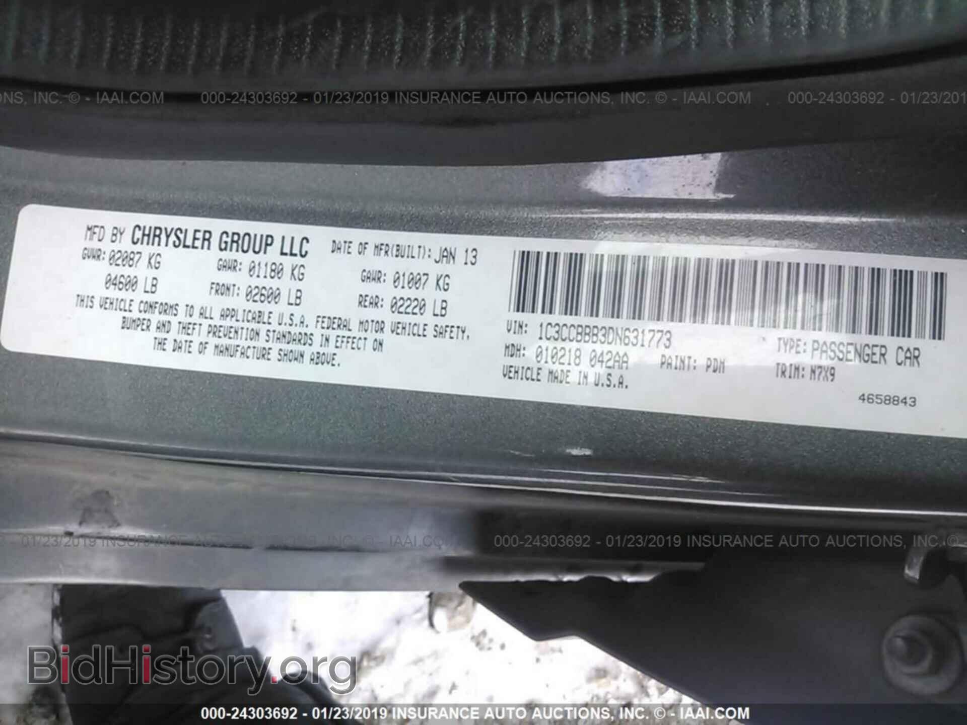 2013 CHRYSLER 200 - VIN: 1C3CCBBB3DN631773 - Photo 9