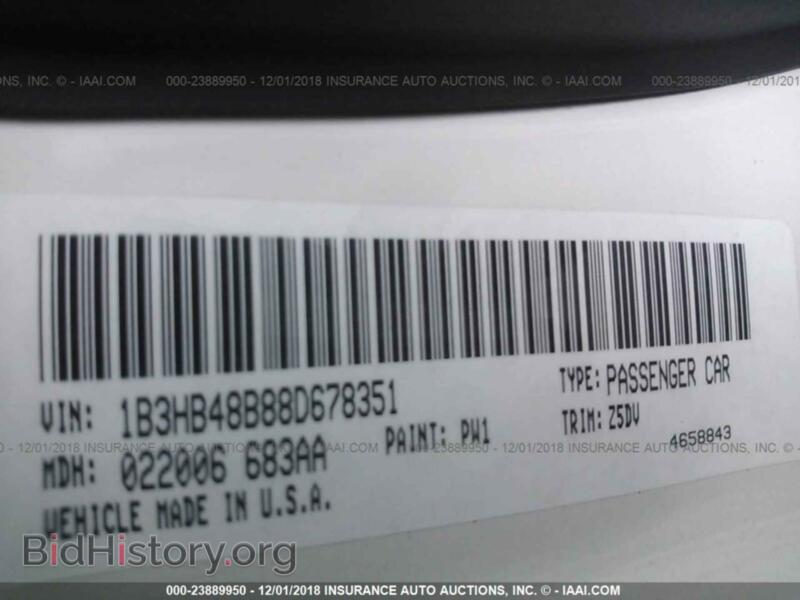 2008 Dodge CALIBER (VIN 1B3HB48B88D678351) — фото 9 из 10