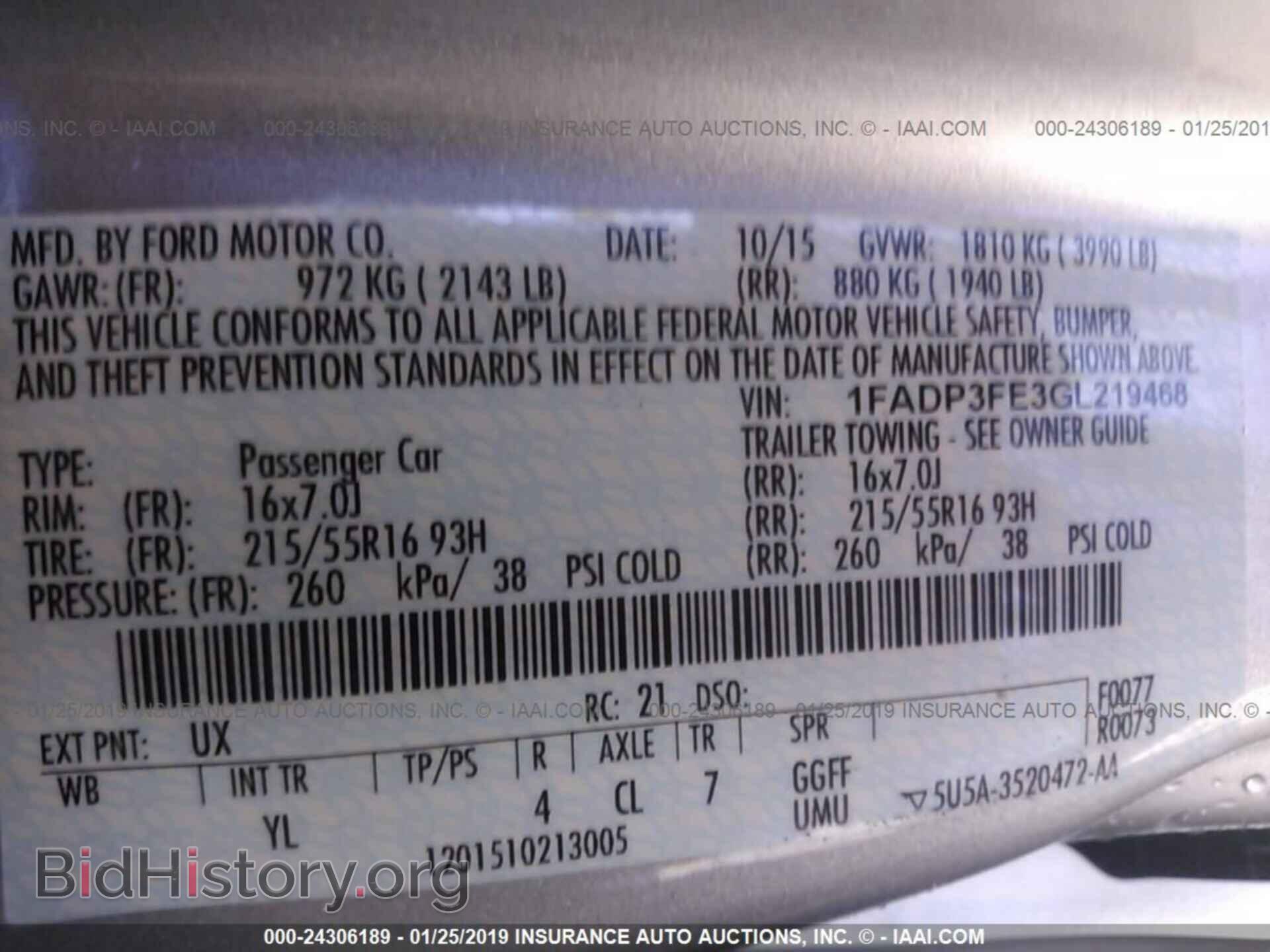 2016 FORD FOCUS - VIN: 1FADP3FE3GL219468 - Photo 9