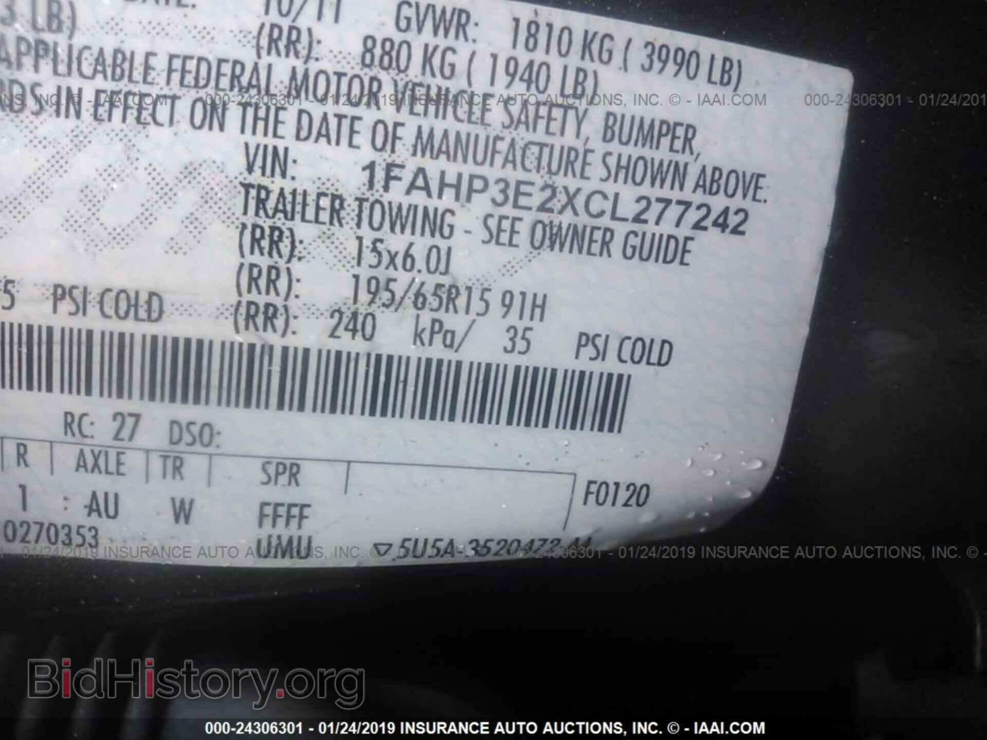 2012 FORD FOCUS - VIN: 1FAHP3E2XCL277242 - Photo 9