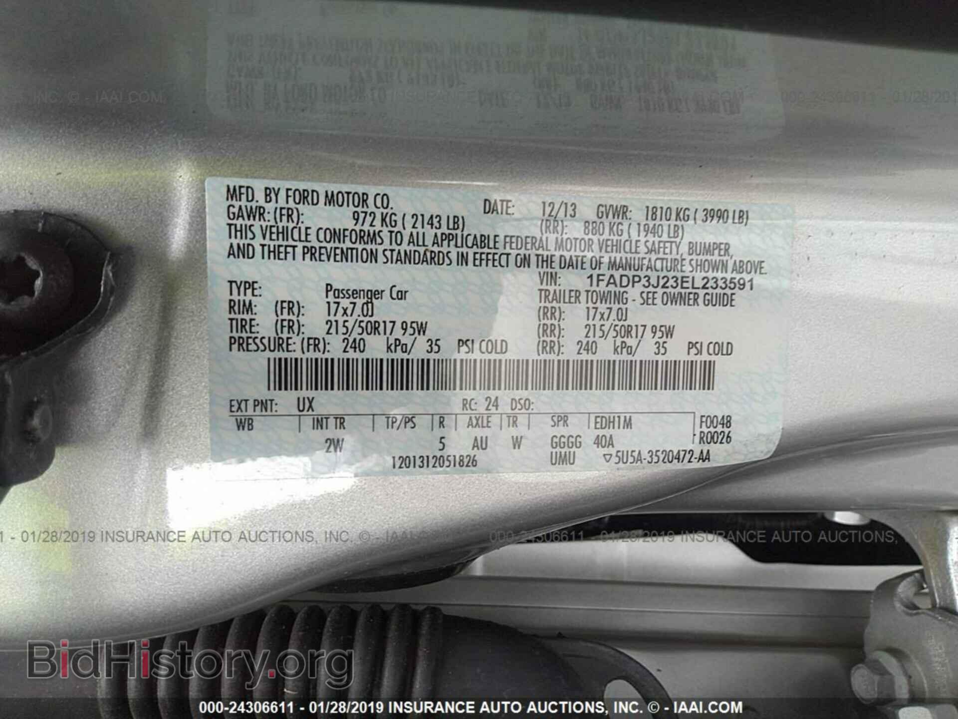 2014 FORD FOCUS - VIN: 1FADP3J23EL233591 - Photo 9