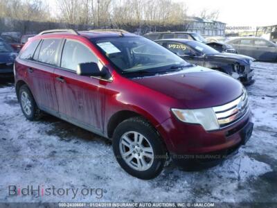 2007 Ford EDGE SE, красный — VIN 2FMDK36C77BB26374, IAAI