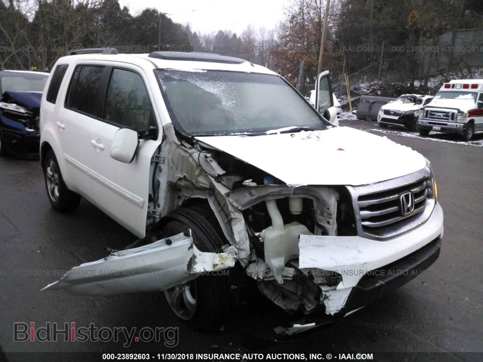 Photo 5FNYF4H50CB013944 - HONDA PILOT 2012