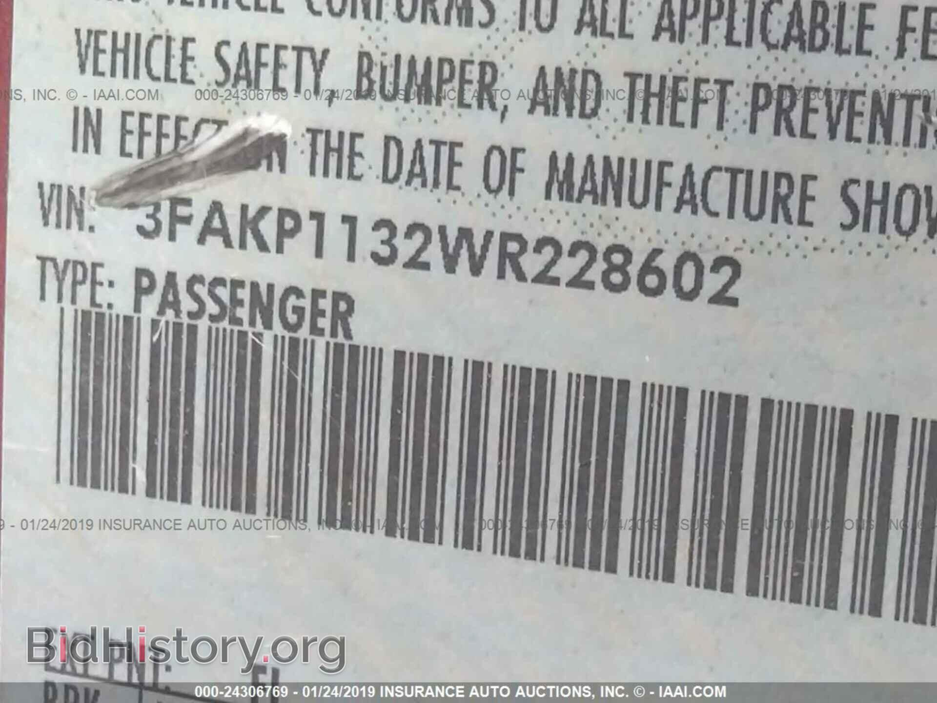 1998 FORD ESCORT - VIN: 3FAKP1132WR228602 - Фото 9