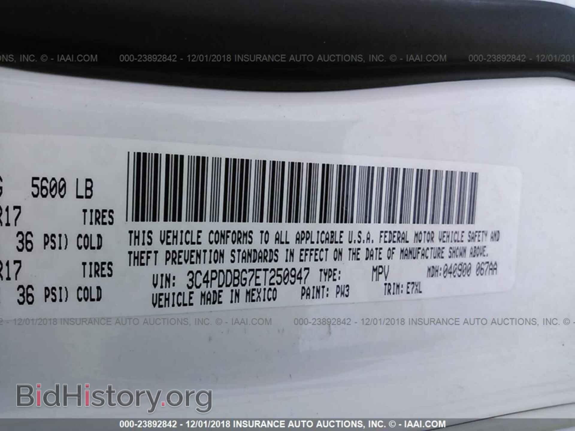 2014 DODGE JOURNEY - VIN: 3C4PDDBG7ET250947 - Фото 9