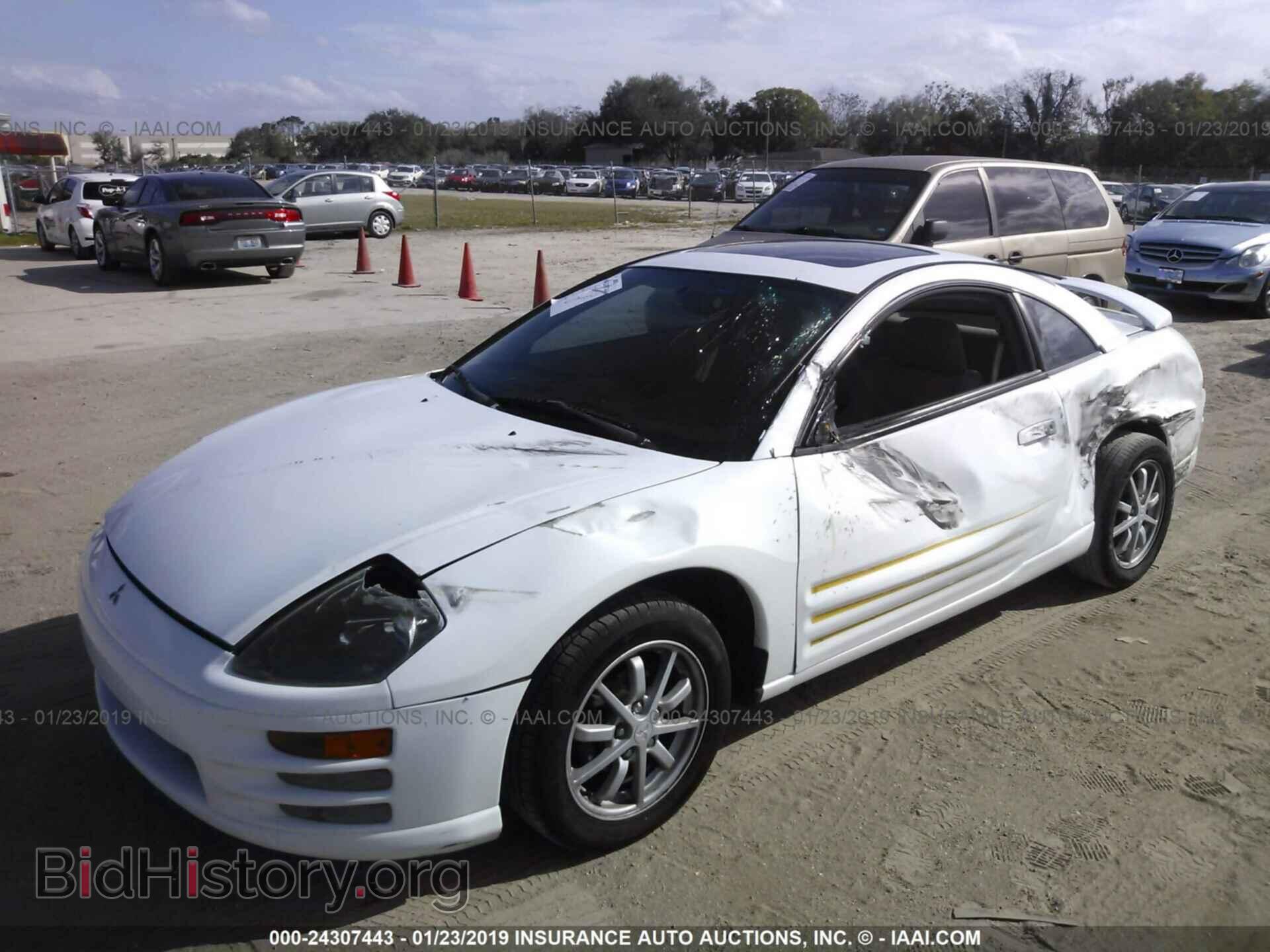 2000 MITSUBISHI ECLIPSE - VIN: 4A3AC44G1YE141374 - Фото 2