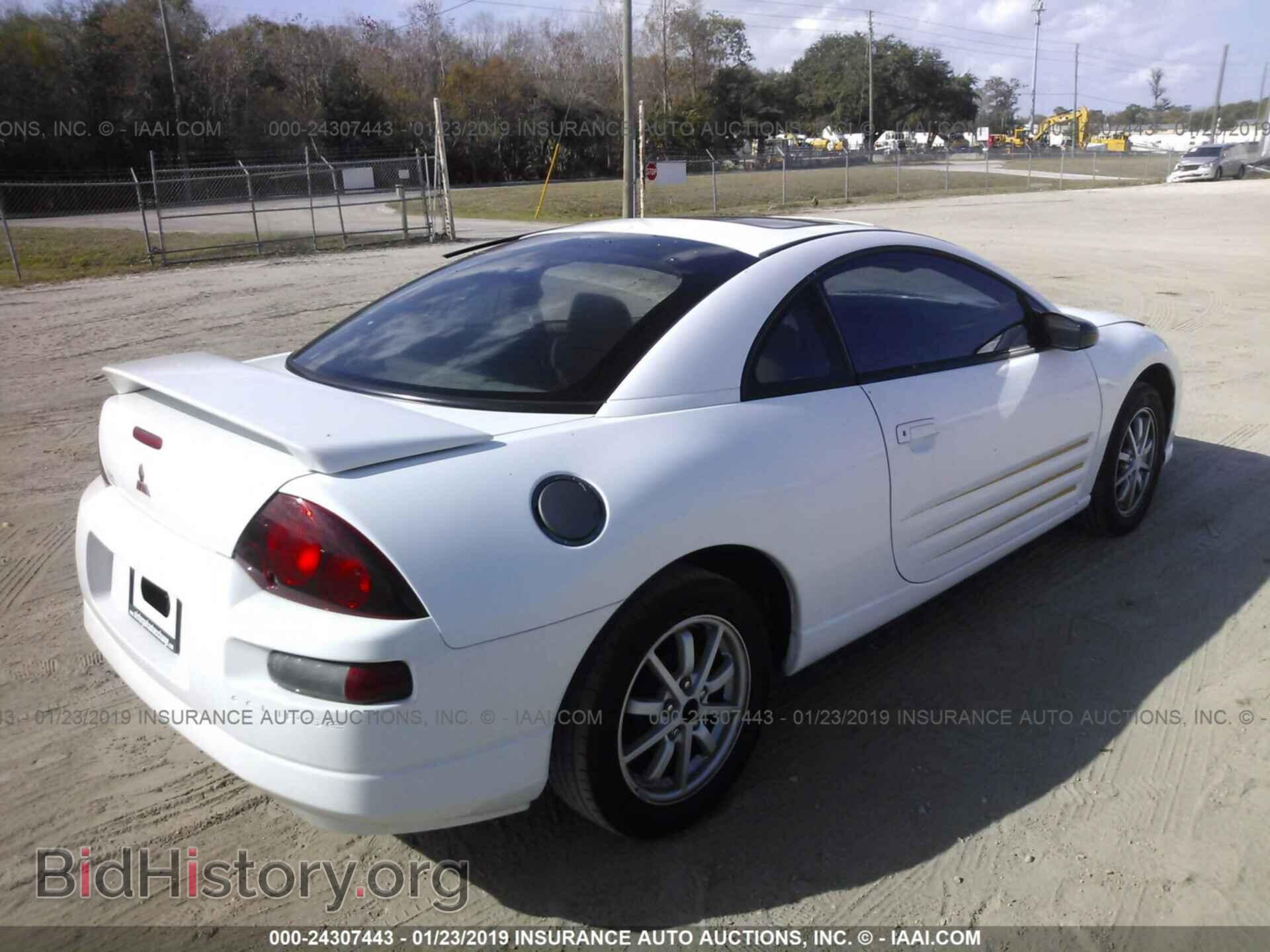 2000 MITSUBISHI ECLIPSE - VIN: 4A3AC44G1YE141374 - Фото 4