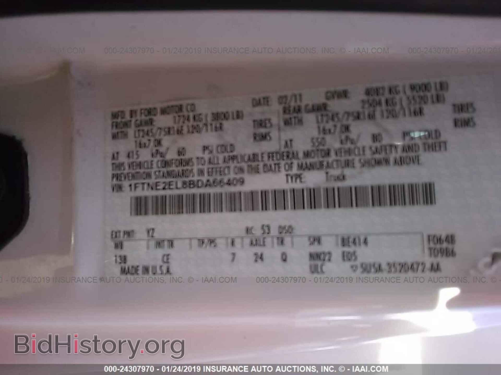 2011 FORD ECONOLINE - VIN: 1FTNE2EL8BDA66409 - Фото 9