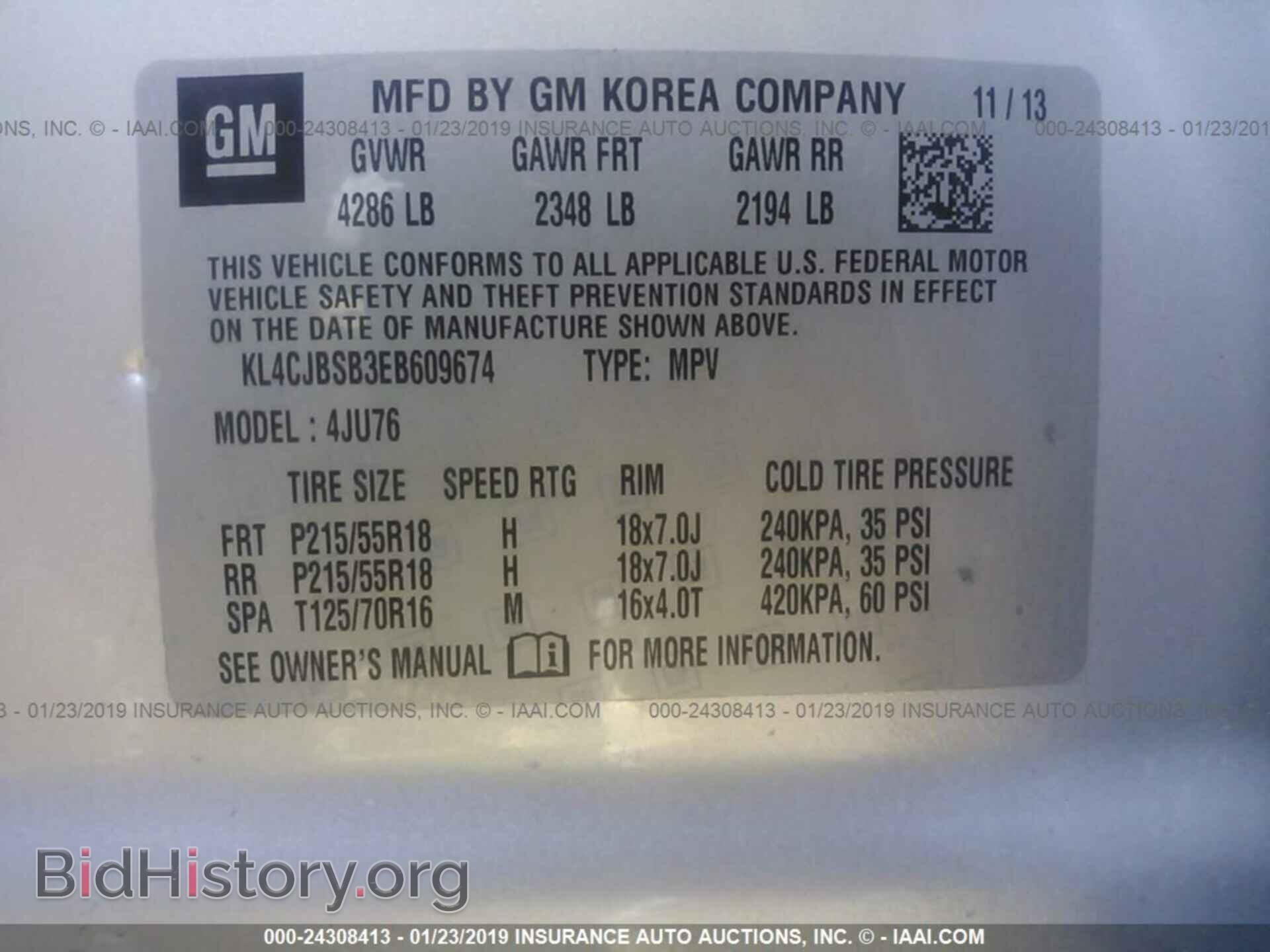 2014 BUICK ENCORE - VIN: KL4CJBSB3EB609674 - Photo 9