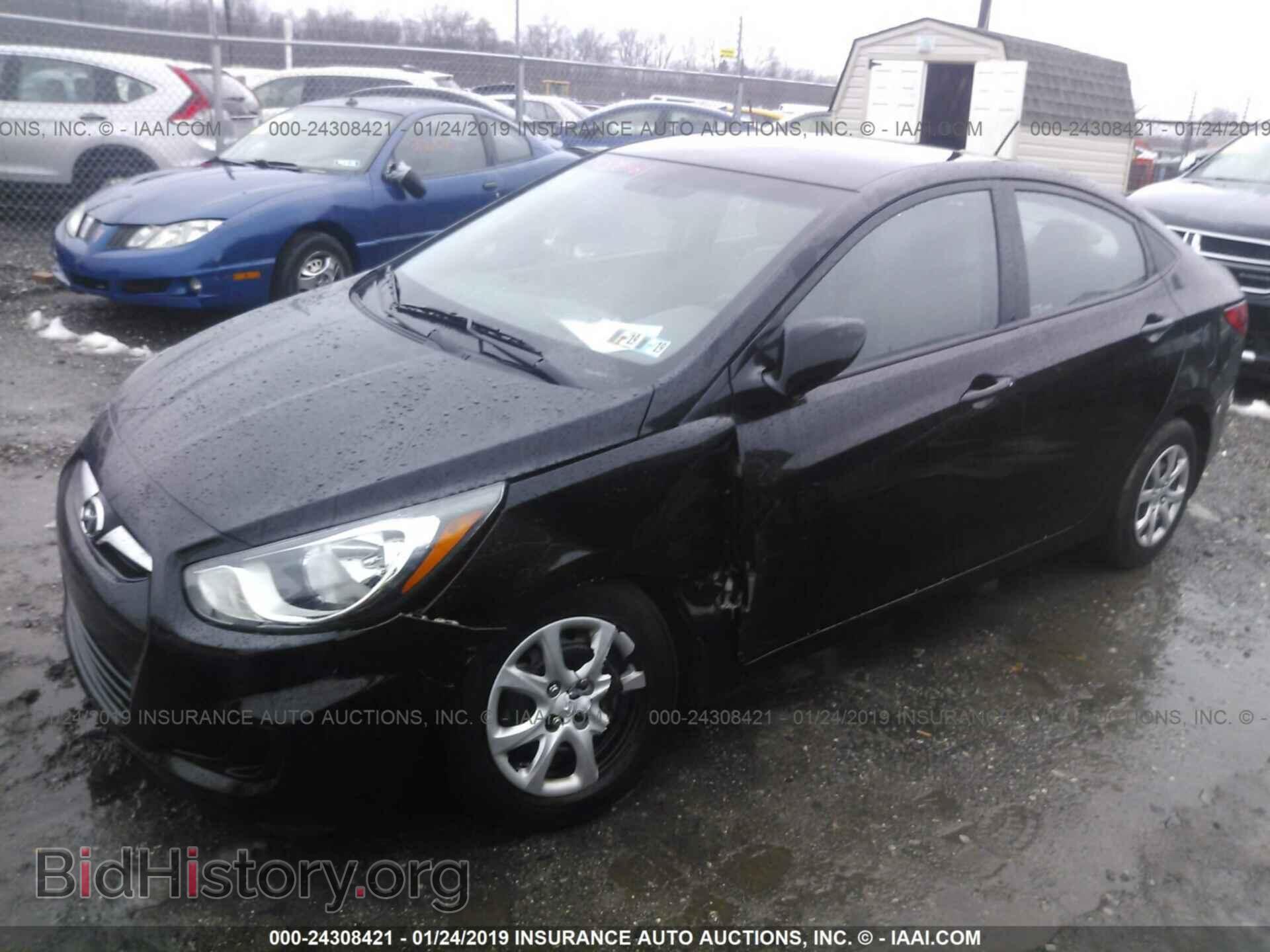 2014 HYUNDAI ACCENT - VIN: KMHCT4AE5EU758434 - Фото 2