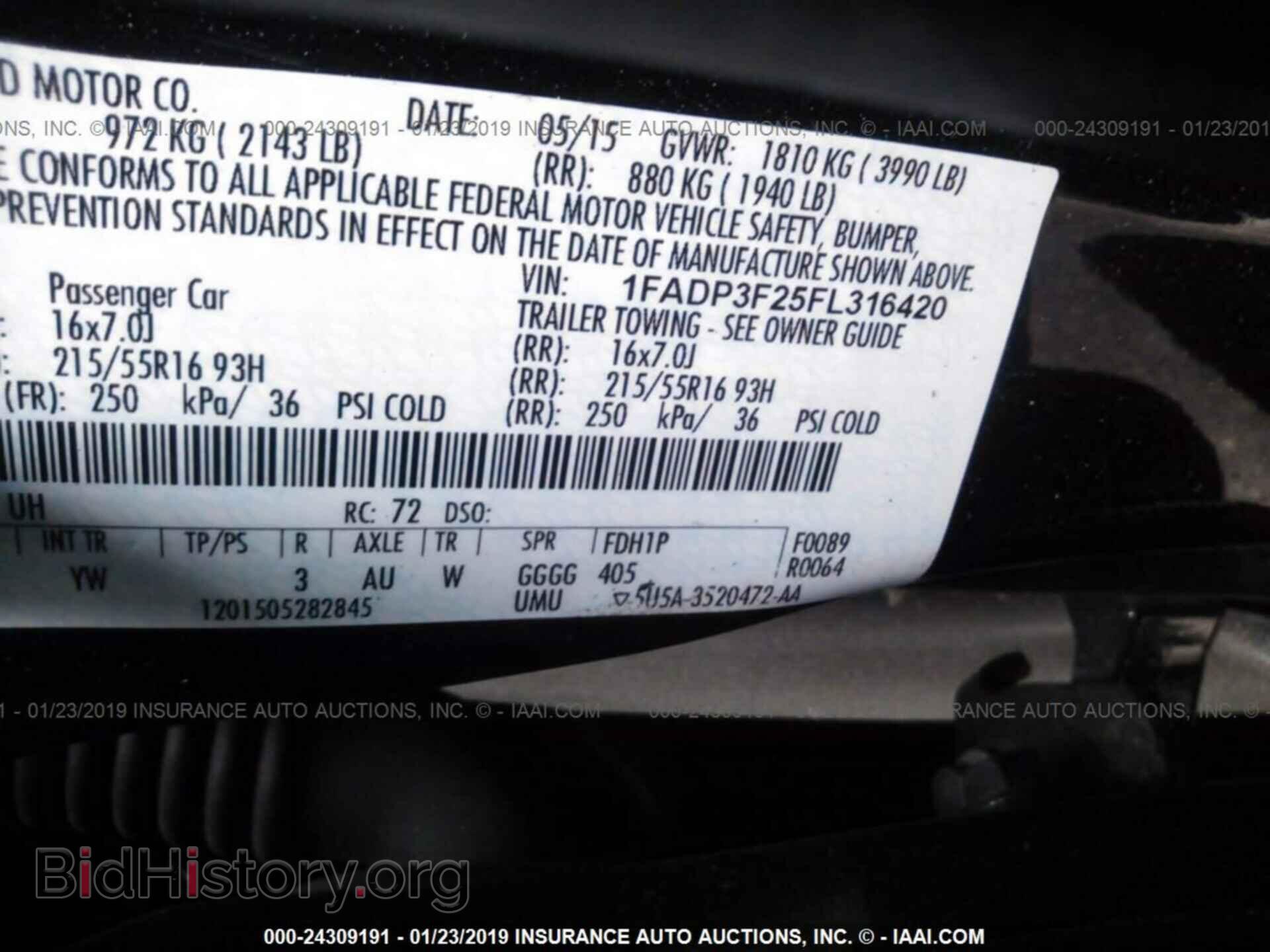 2015 FORD FOCUS - VIN: 1FADP3F25FL316420 - Photo 9