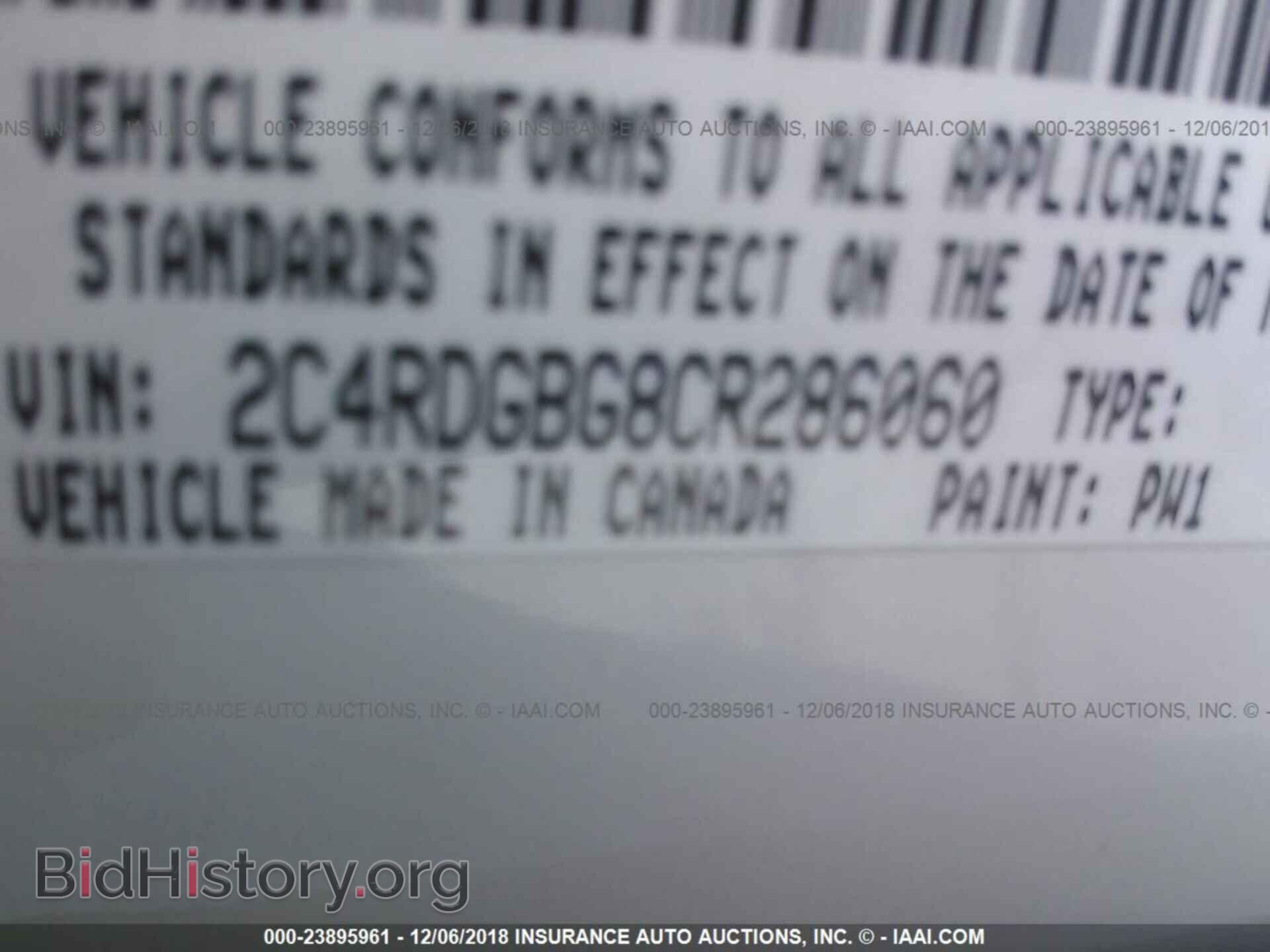 2012 DODGE GRAND CARAVAN - VIN: 2C4RDGBG8CR286060 - Фото 9