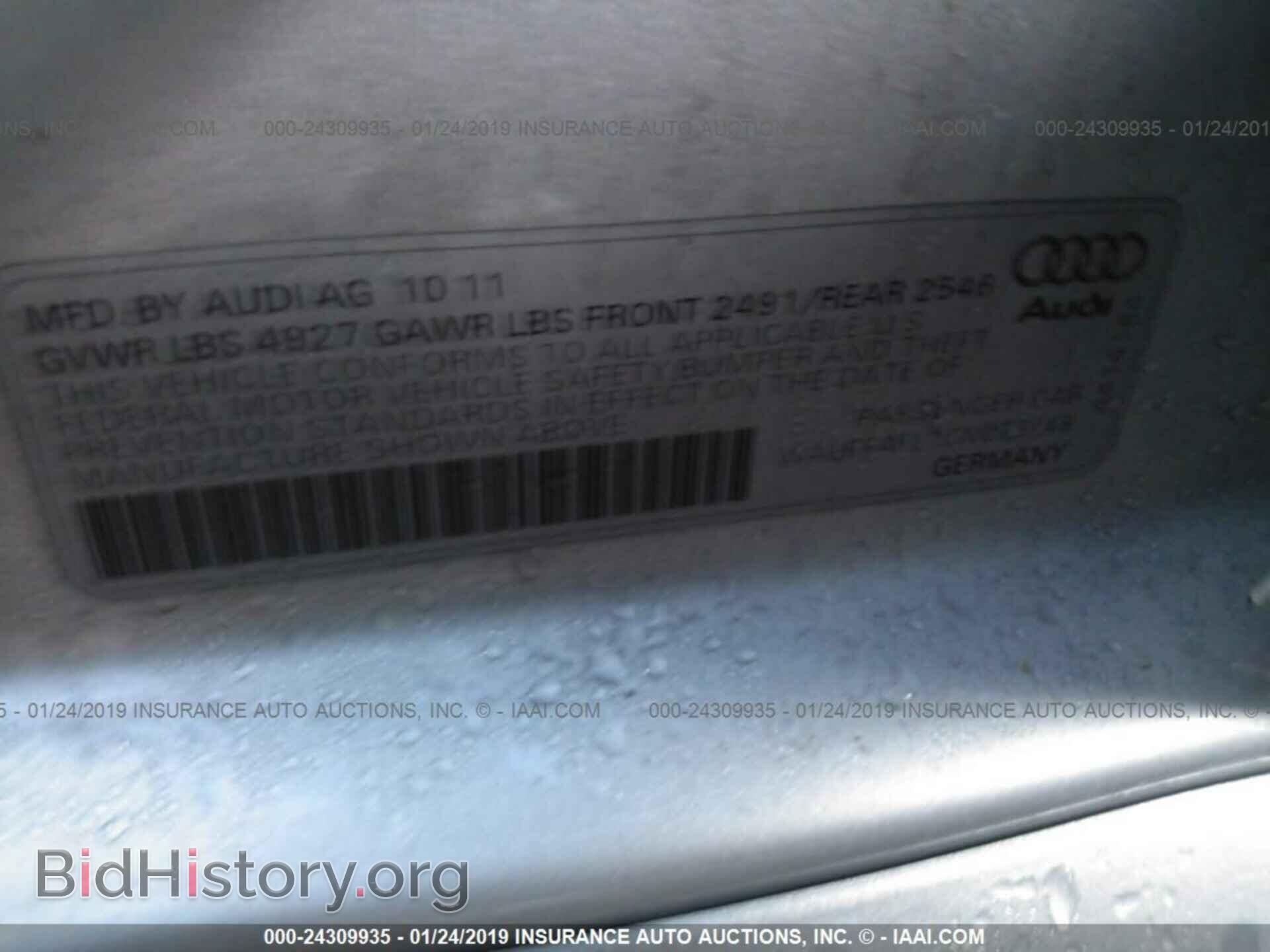 2012 AUDI A4 - VIN: WAUFFAFL1CN013148 - Фото 9