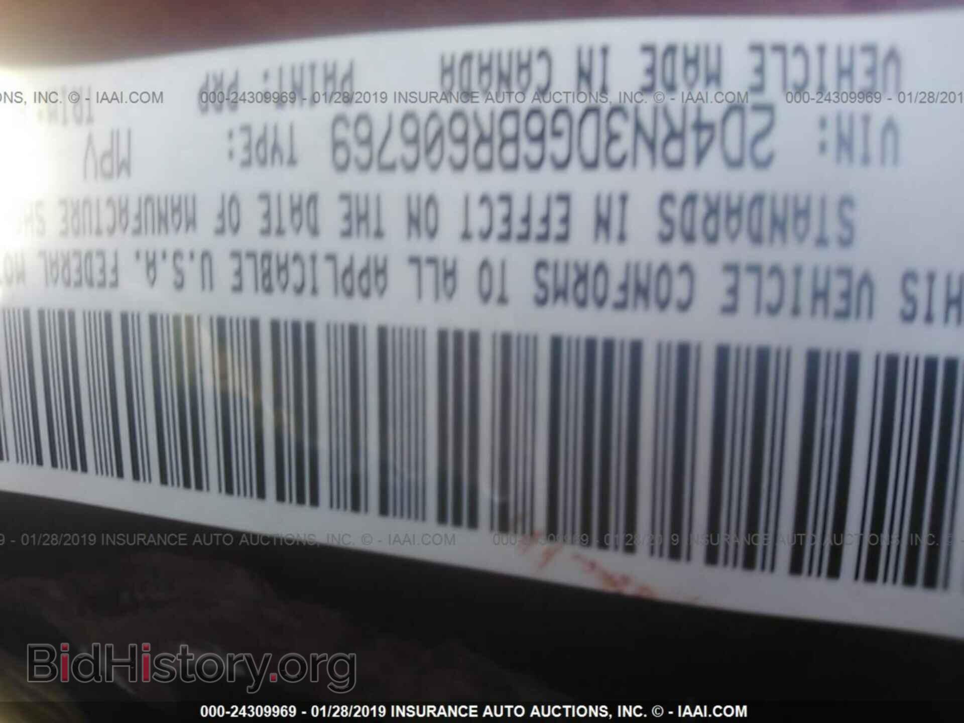 2011 DODGE GRAND CARAVAN - VIN: 2D4RN3DG6BR606769 - Фото 9