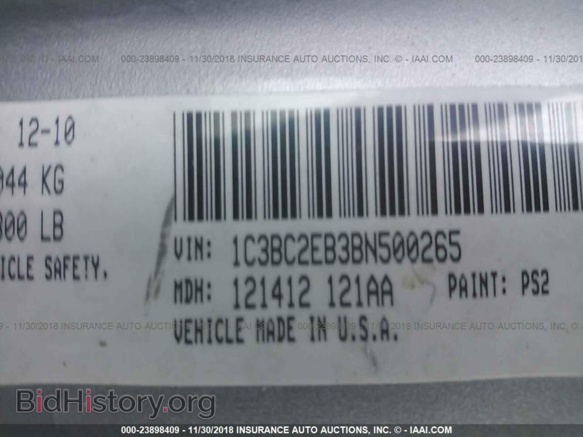 2011 CHRYSLER 200 - VIN: 1C3BC2EB3BN500265 - Photo 9