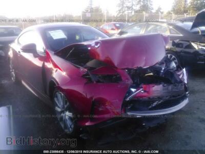 2015 Lexus RC, red — VIN JTHSE5BC0F5003652, IAAI
