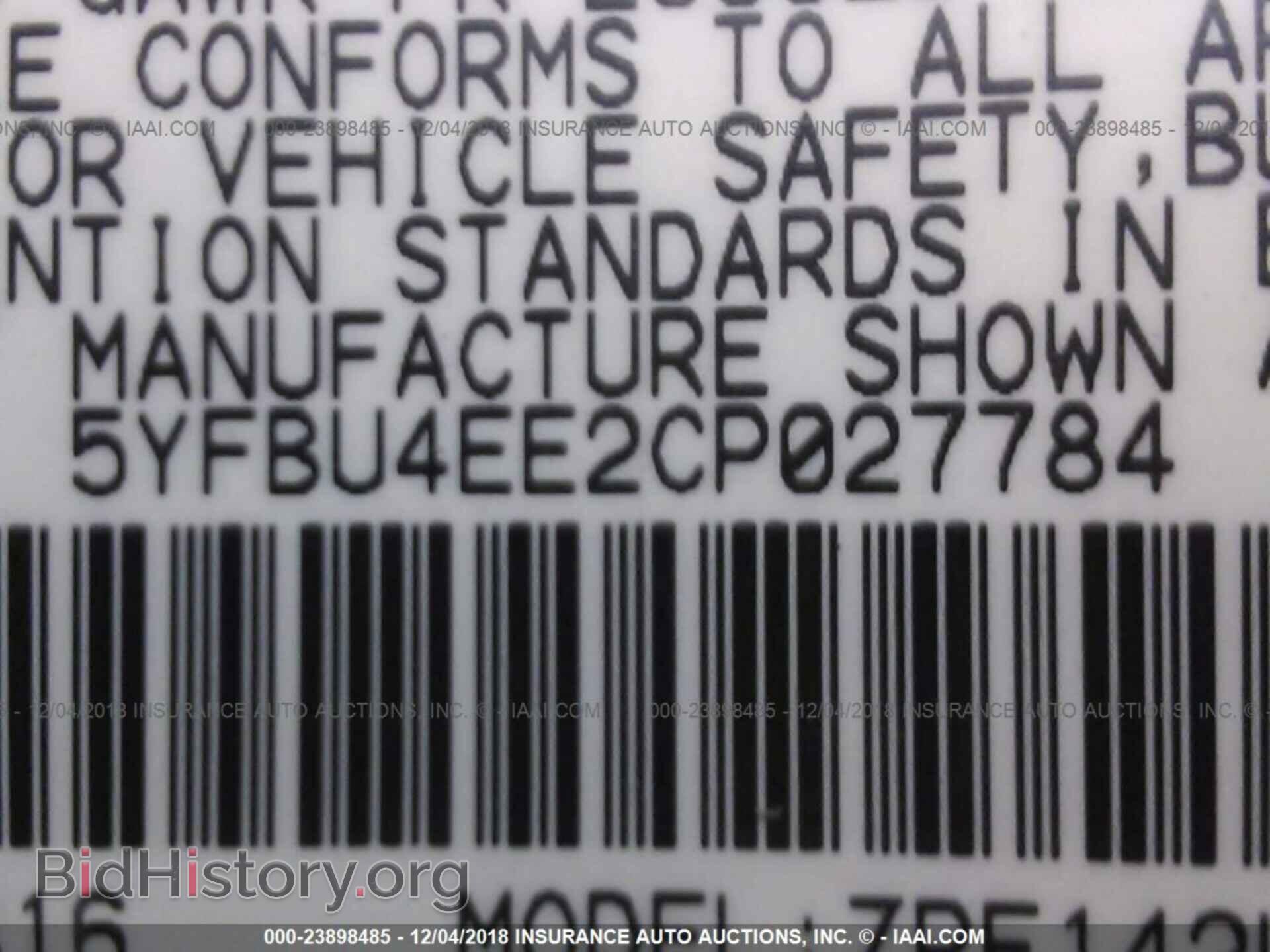 2012 TOYOTA COROLLA - VIN: 5YFBU4EE2CP027784 - Photo 9