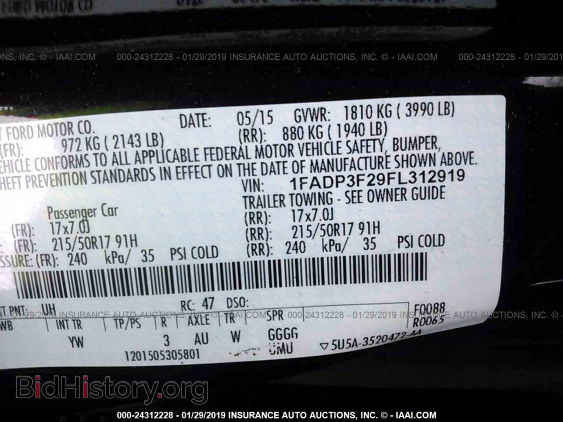 2015 FORD FOCUS - VIN: 1FADP3F29FL312919 - Photo 9