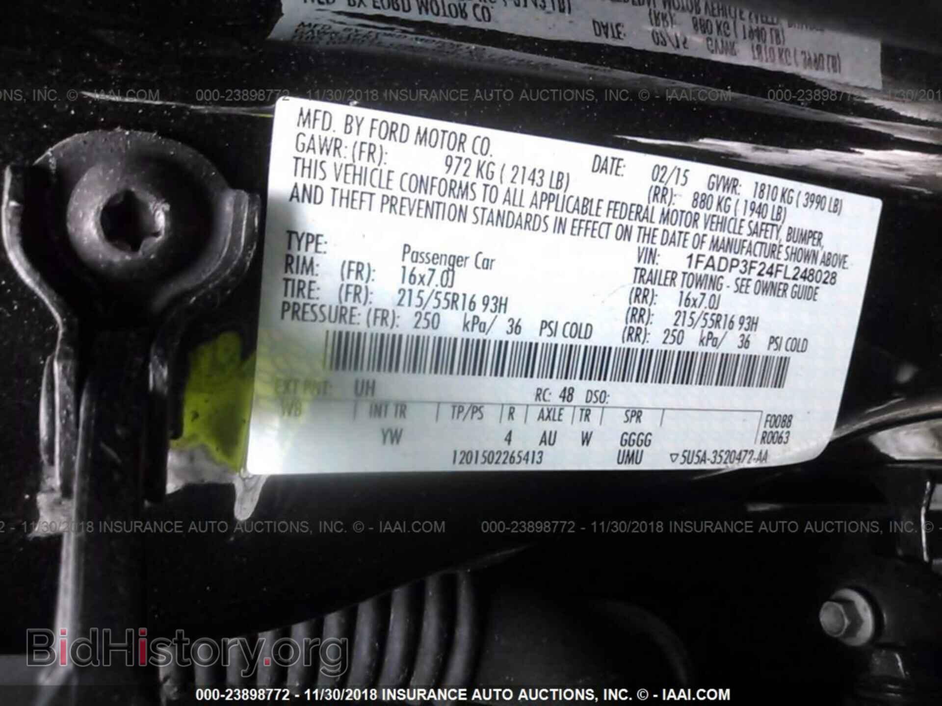 2015 FORD FOCUS - VIN: 1FADP3F24FL248028 - Photo 9