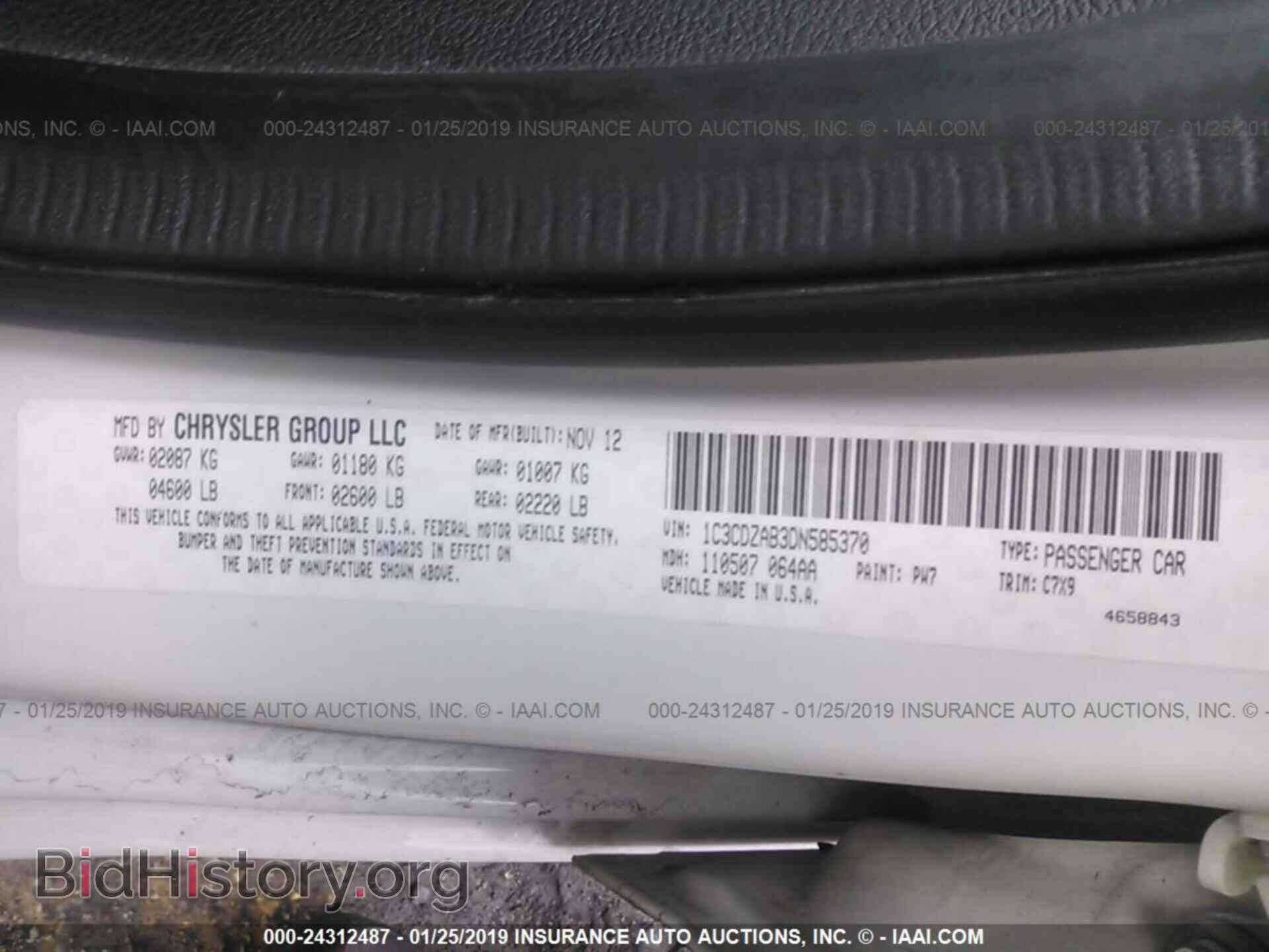 2013 DODGE AVENGER - VIN: 1C3CDZAB3DN585370 - Photo 9