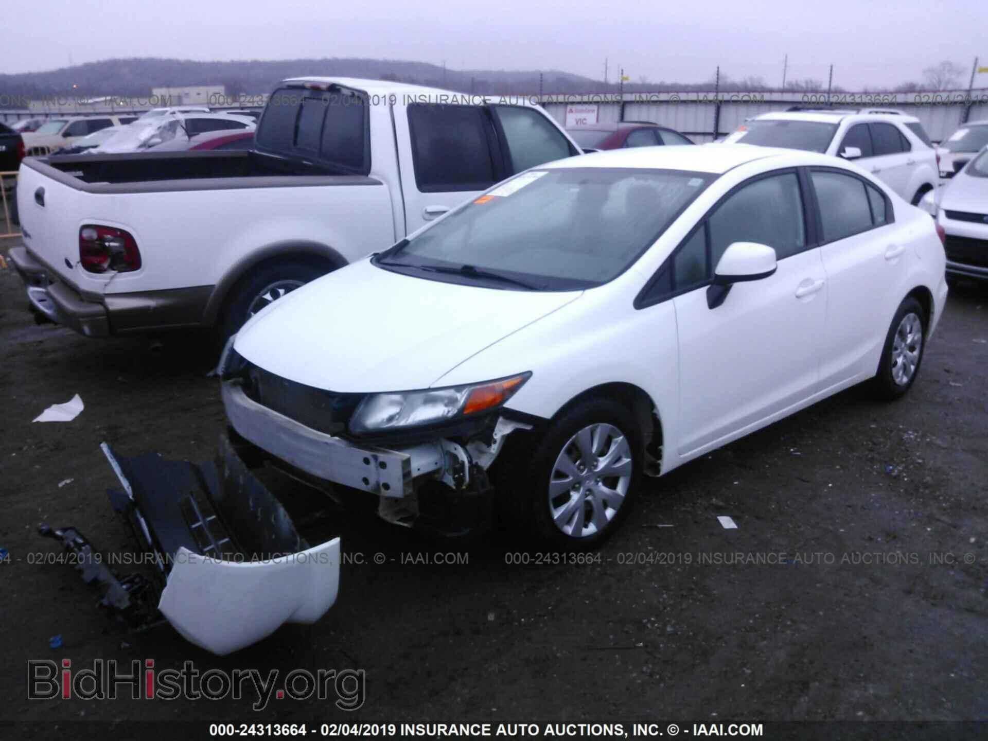 2012 HONDA CIVIC - VIN: 2HGFB2F53CH304332 - Фото 2