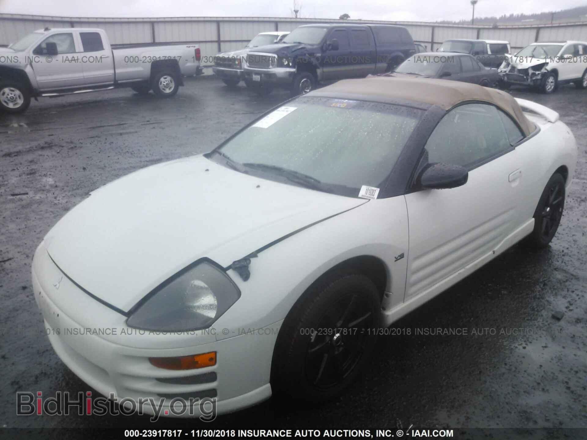 2002 MITSUBISHI ECLIPSE - VIN: 4A3AE85H62E098425 - Фото 2