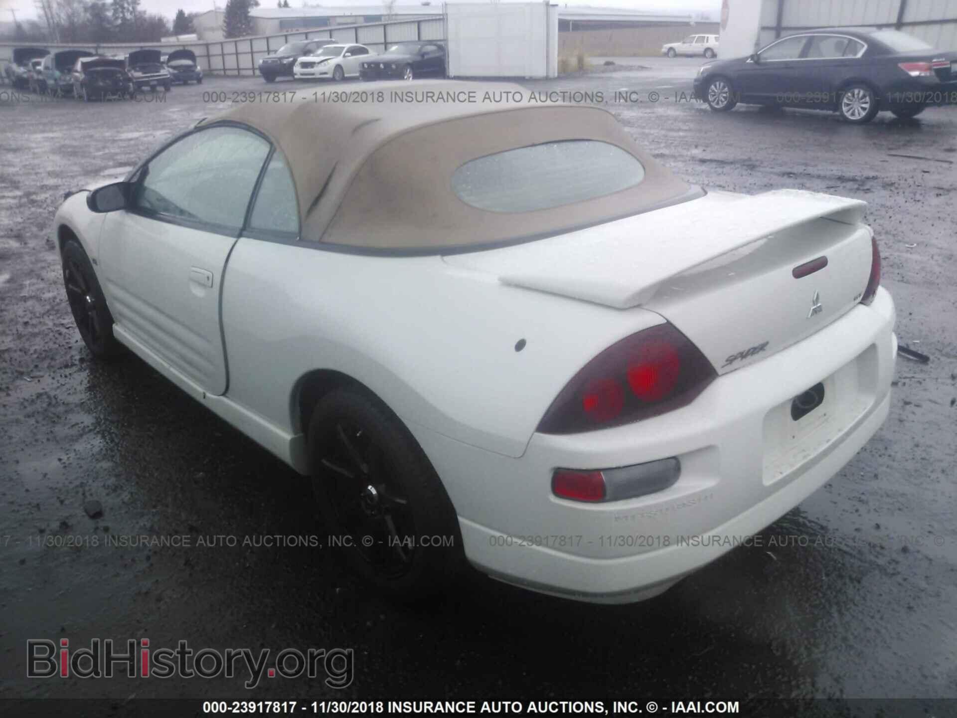 2002 MITSUBISHI ECLIPSE - VIN: 4A3AE85H62E098425 - Фото 3