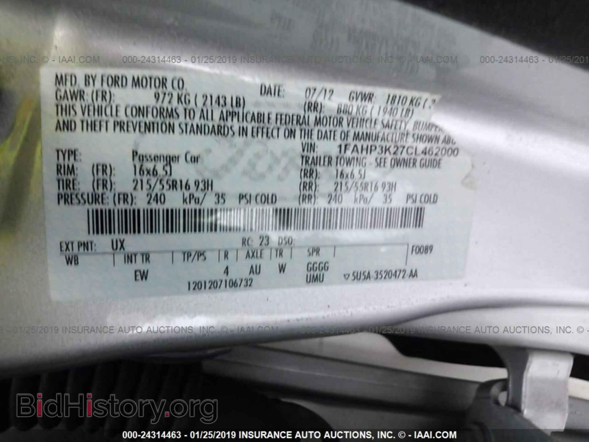 2012 FORD FOCUS - VIN: 1FAHP3K27CL462000 - Photo 9