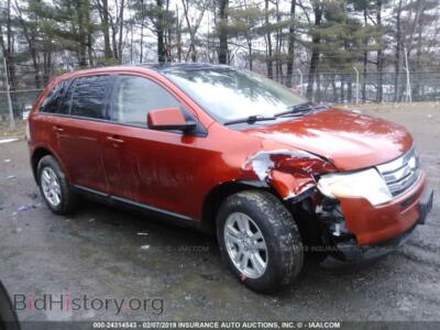 2007 Ford EDGE SEL, оранжевый — VIN 2FMDK48C77BB51908, IAAI