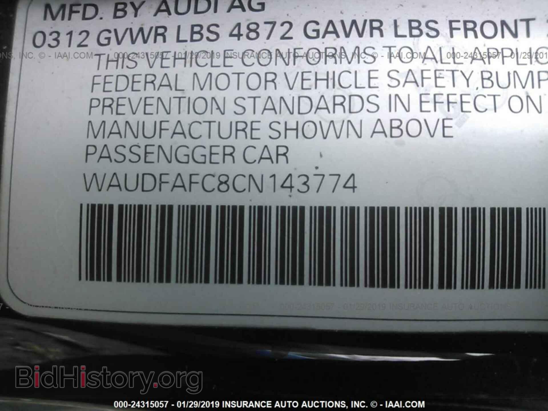 2012 AUDI A6 - VIN: WAUDFAFC8CN143774 - Photo 9