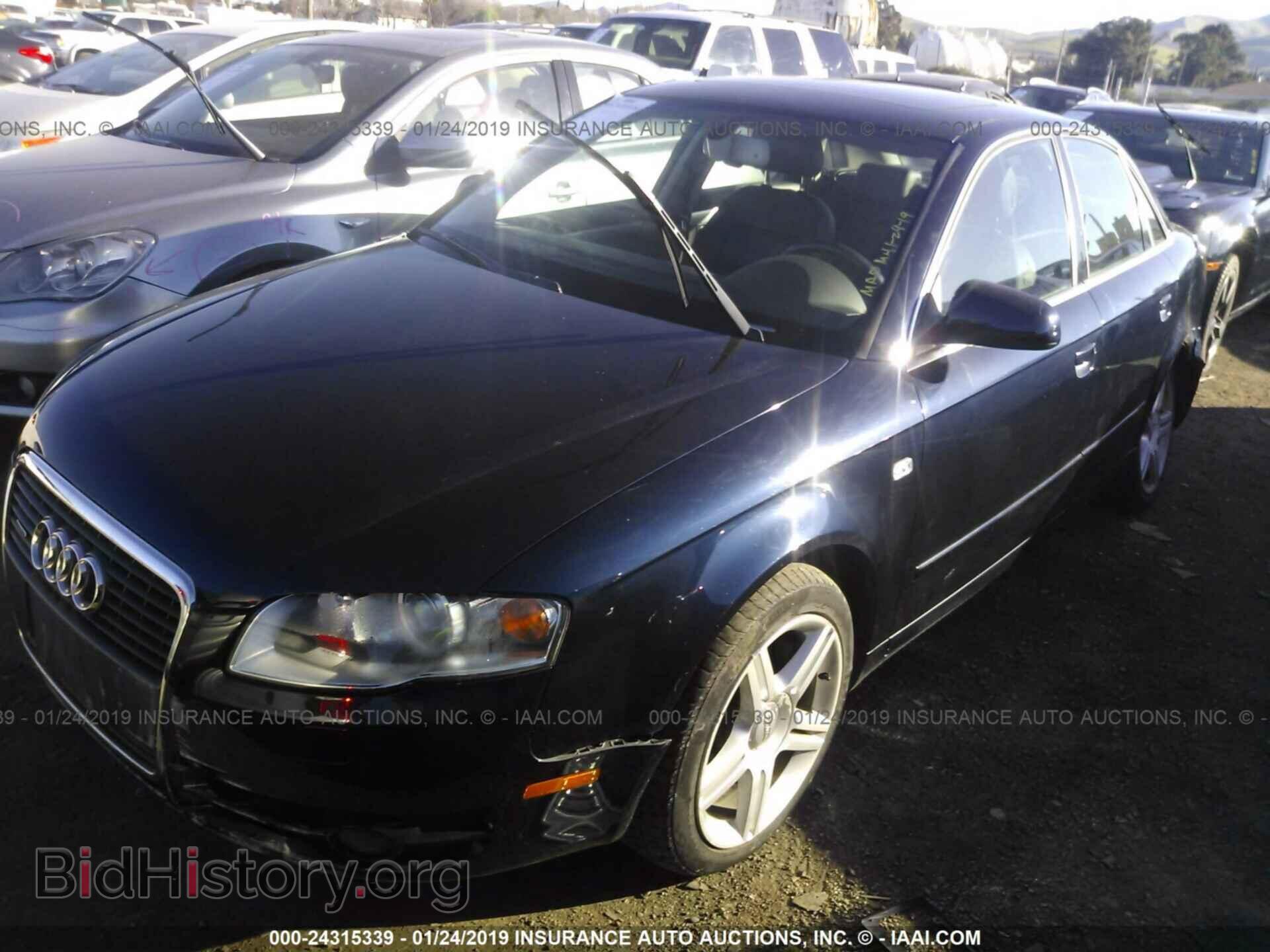 2007 AUDI A4 - VIN: WAUDF78EX7A017608 - Фото 2